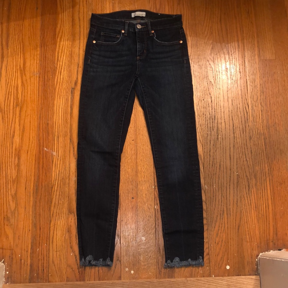 Loft Jeans with frayed hem